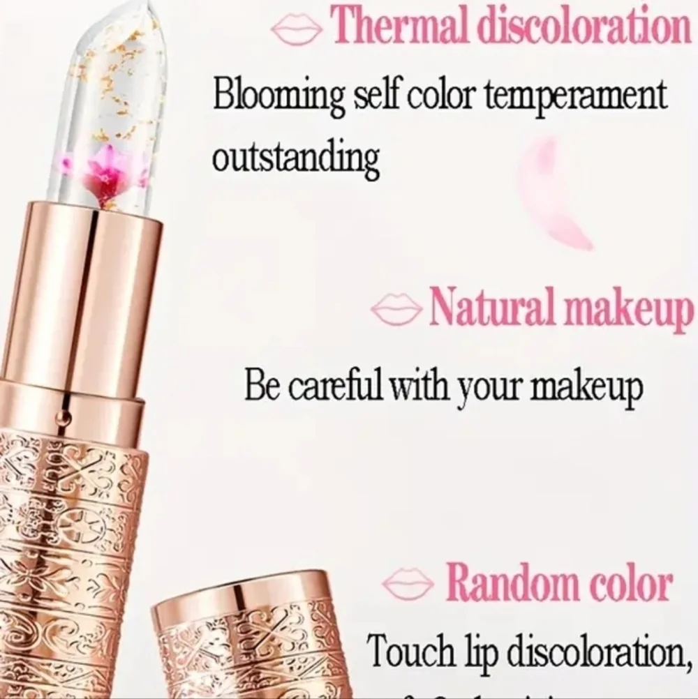 Color Changing Temperature Activated Petal Lipbalm Lipstick NWT